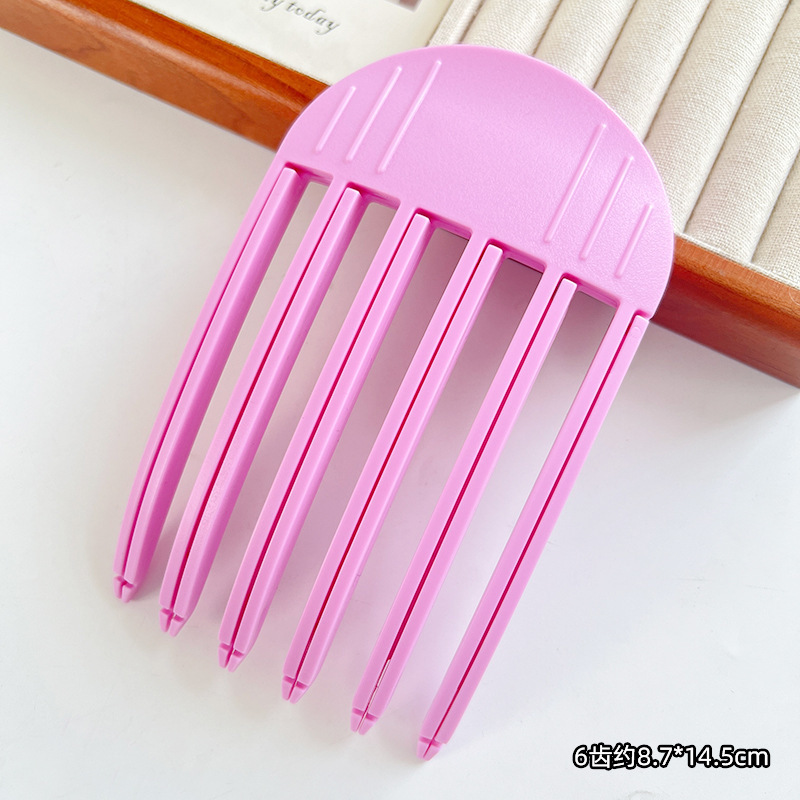 風のプラスチックは髪の根のヘアピンの女性の髪の根のふわふわしているのが新型の高い頭の頂のふわふわしている神器の韓系の怠け者の無痕のヘアピンを挟みます。|undefined