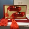 [Pair of short combs] Minnie and Mickey gift box