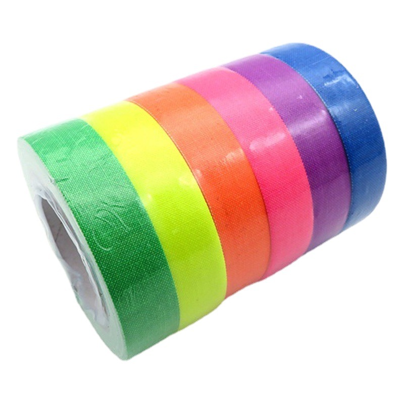 Fuente de origen UV cinta fluorescente color luminoso cinta de algodón fotografía etapa tipo accesorios cinta luminosa