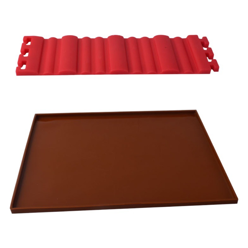 Combinación de molde de pastel deformable traje rollo estera de silicona horno placa estera pastel de cumpleaños molde hogar herramientas para hornear