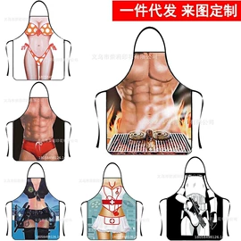 围裙、袖套;围嘴围兜;织物皮革印刷