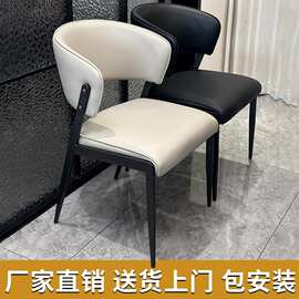 家用餐桌椅工厂批发客厅厨房酒店餐厅网红悬浮椅意式法式靠背餐椅