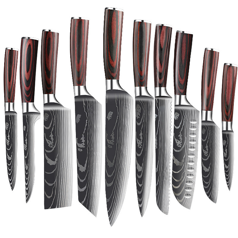 Damascus Knife Set Image 3