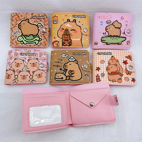 Kapie Short Wallet 80% off Coin Pocket Wallet Card Holder Leather Wallet with Coin Compartment Button Wallet