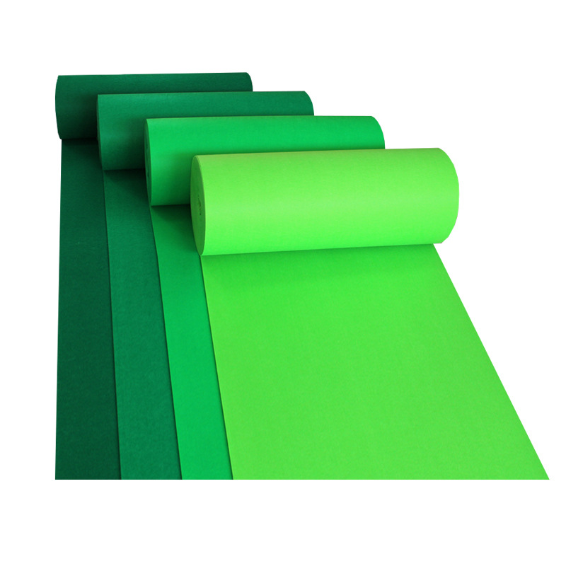 源头工厂3mm不织布 墙面彩色装饰毛毡布 针刺涤纶无纺布装饰材料