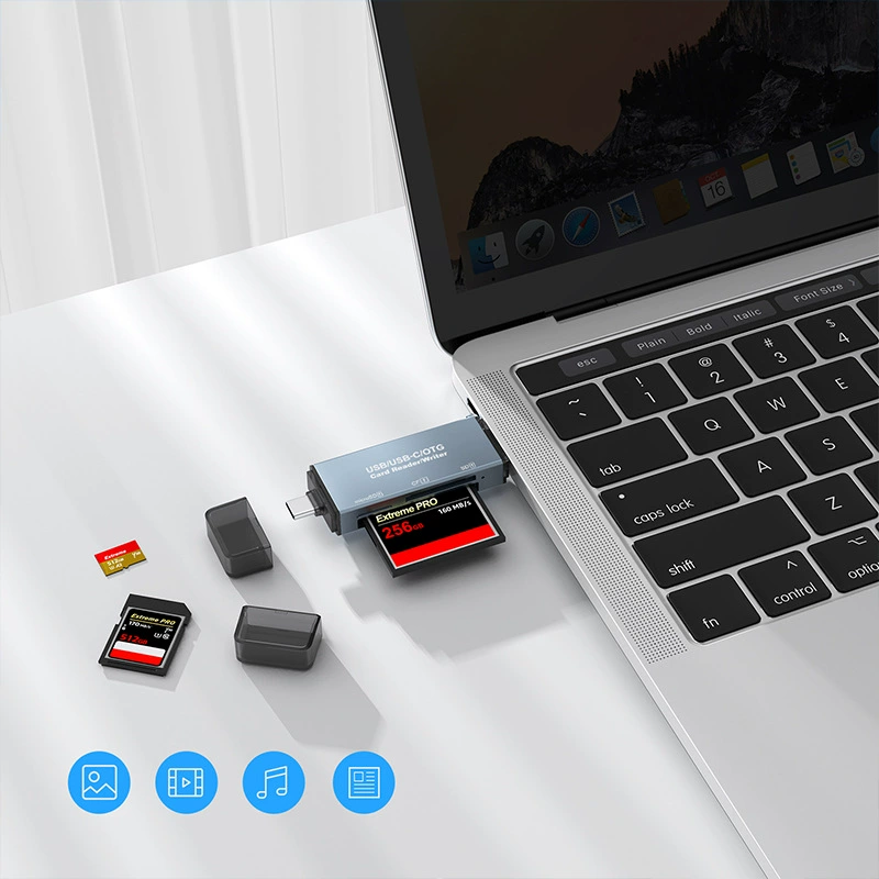 Кардридер Type-C, еще один USB 3.0, подходит для Apple OTG, мобильного телефона, CF/TF/SD карта