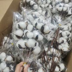 コットンドライフラワー永遠の花束インターネット有名人のクリスマス装飾カポック偽花シミュレーション撮影小道具