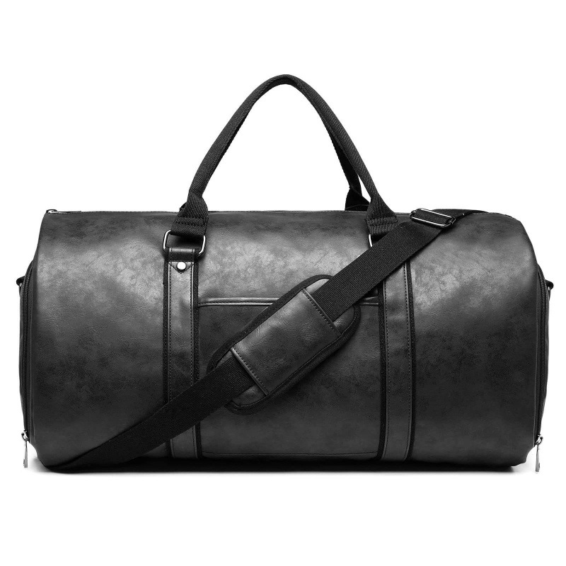 Bolsas de ropa de transporte de cuero de viaje bolsa de equipaje convertible traje de hombre bolsa de viaje zapatos compartimiento