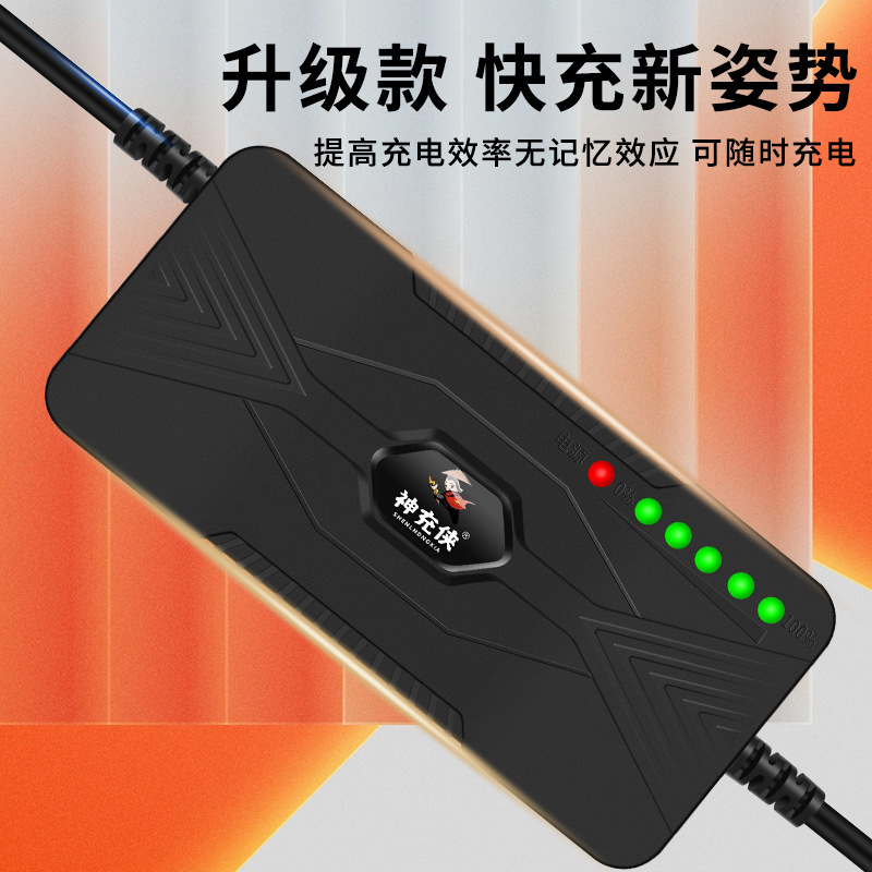 神充侠适用于台铃电动车云插头电池充电器48V60V20AH12Ah32A批发|undefined