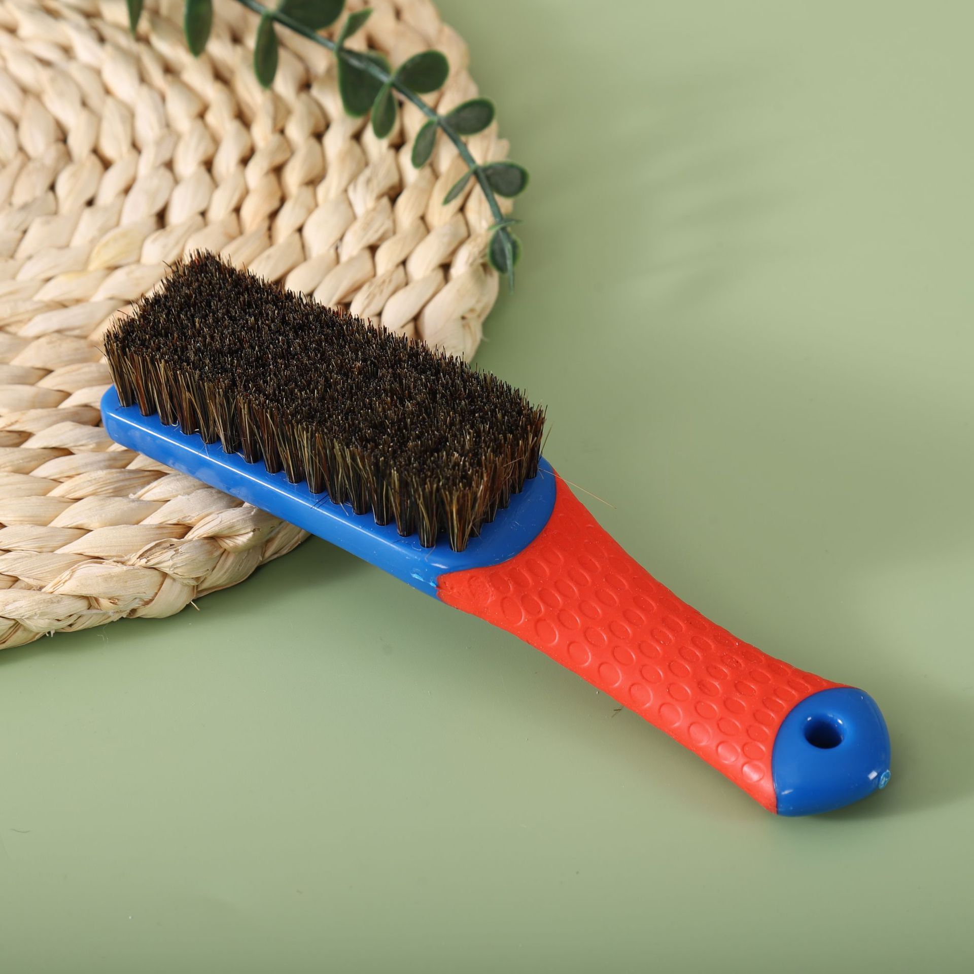 Cepillo de cerdas de cerdas de silicona de 7 filas con mango azul (altura del cabello 1,6 cm_1