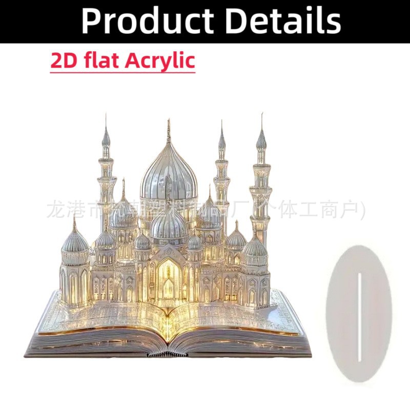 Colgante transfronterizo bohemia 15 / 20cm acrílico marca de la luna castillo artesanía decoración festiva mesa