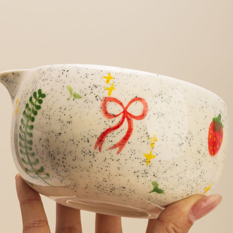 【跨境专供】圣诞主题手绘系列抹茶碗7件套8件套日式竹抹茶刷茶筅|undefined