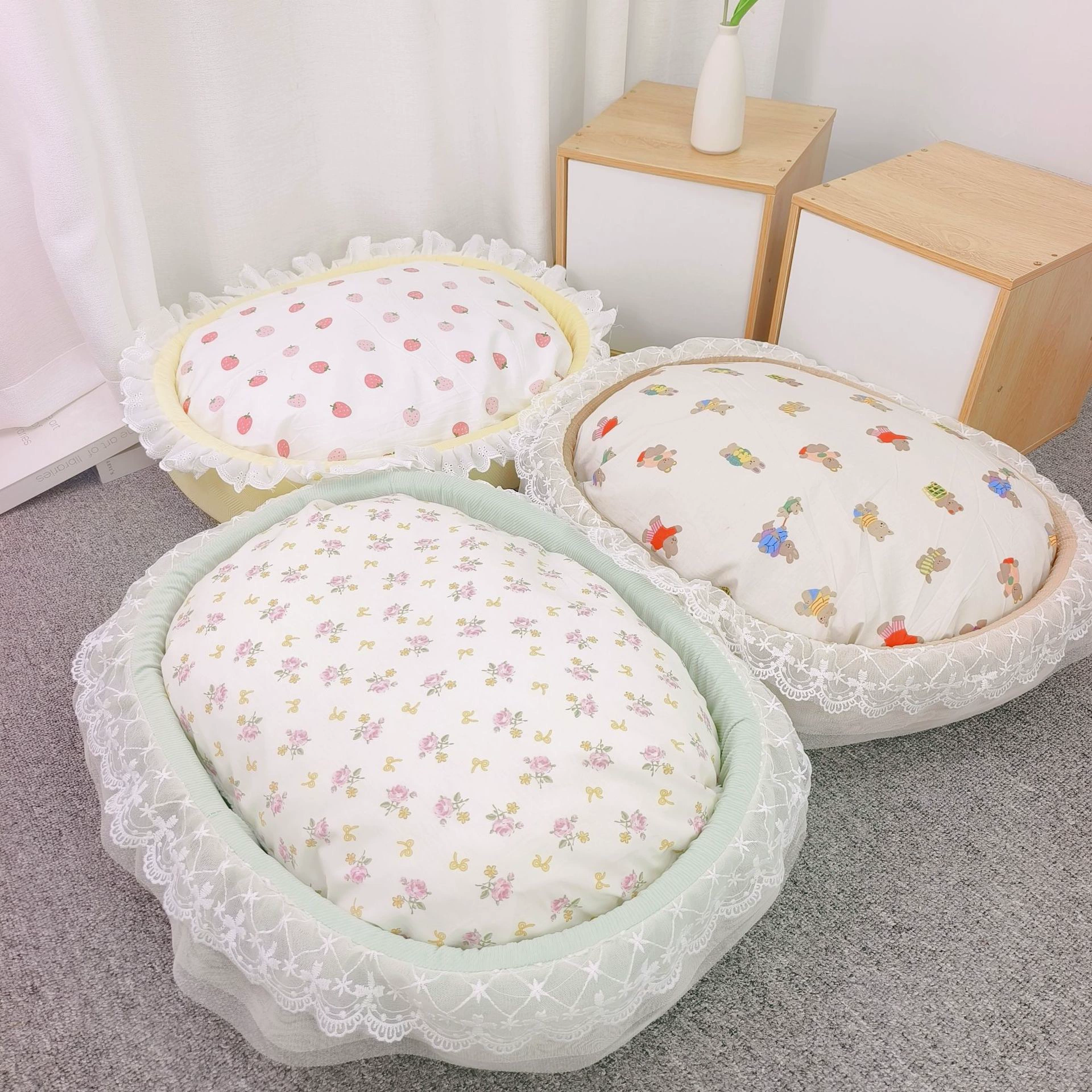 Осеннее и зимнее гнездо для домашних животных кровать в пастырском стиле