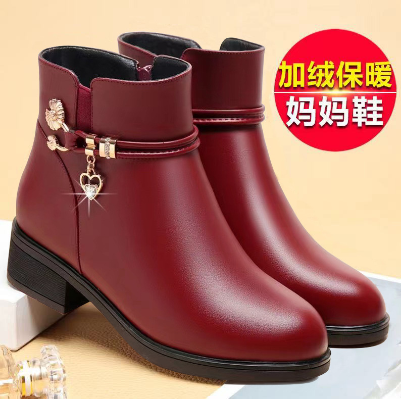 Fabricantes al por mayor zapatos de madre zapatos de primavera para mujer zapatos de algodón de mediana edad para mujer