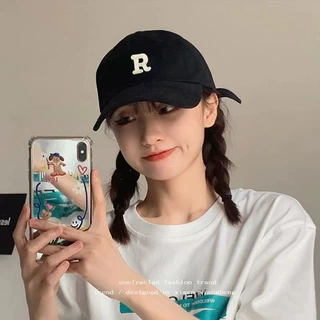 春夏新款帽子女韩版 ins硬顶棒球帽户外百搭防晒显脸小鸭舌遮阳帽