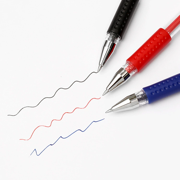 Black red blue stationery for students, rollerball pen