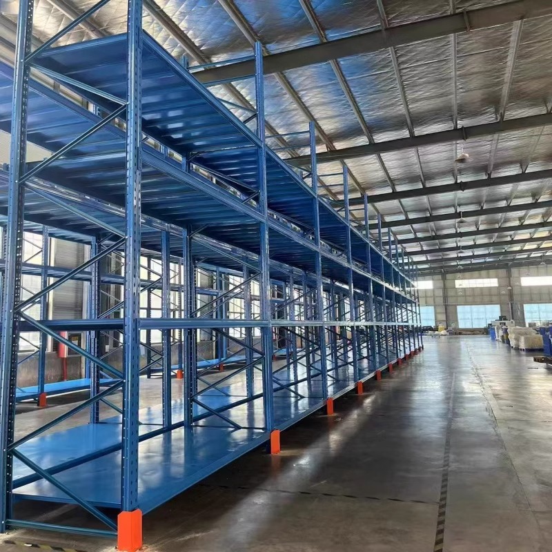 Estanterías de almacenamiento de alta resistencia para venta transfronteriza, estanterías de almacenamiento eléctricas de operación directa, estanterías de almacenamiento de almacén tipo viga con paletas de madera image 5