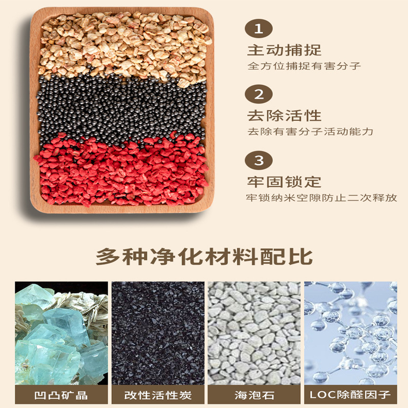 车载竹炭香薰包汽车内除甲醛除异味 家用持久香囊车用栀子花香袋|undefined