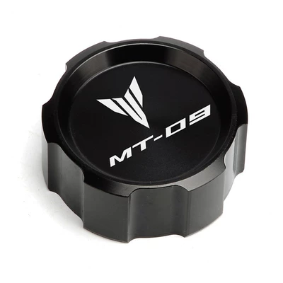 Suitable for Yamaha Mt09 Fz09 14-20 Modified Cnc Front Brake Fluid Reservoir Cap + Rear Brake Fluid Reservoir Cap (Brake fluid) - standard-black-rear-brake-fluid-reservoir-cap