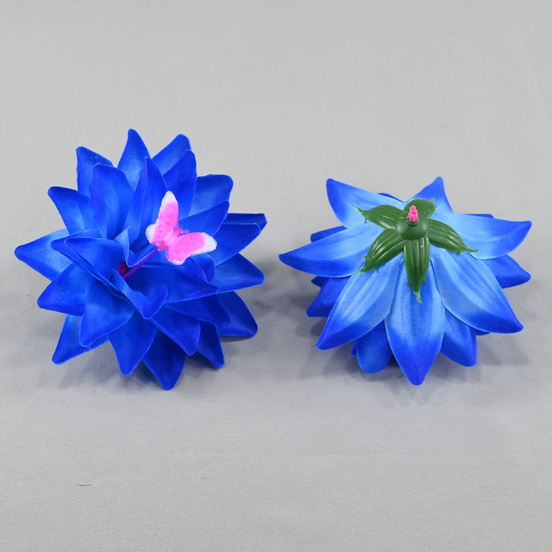 批发仿真花朵蝴蝶花芯菠萝菊花朵手工DIY头饰发饰节日装饰花|undefined