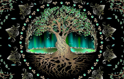 A Store Carpet Floor Mat: Avtomobil döşəmə paspasları - tree-of-life-05-5080cm
