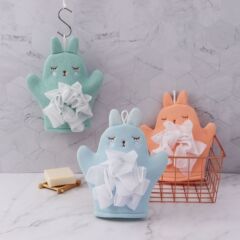 Two-in-one children's bath washcloth scrub bath washcloth that doesn't hurt the skin, double-sided bath washcloth, wholesale