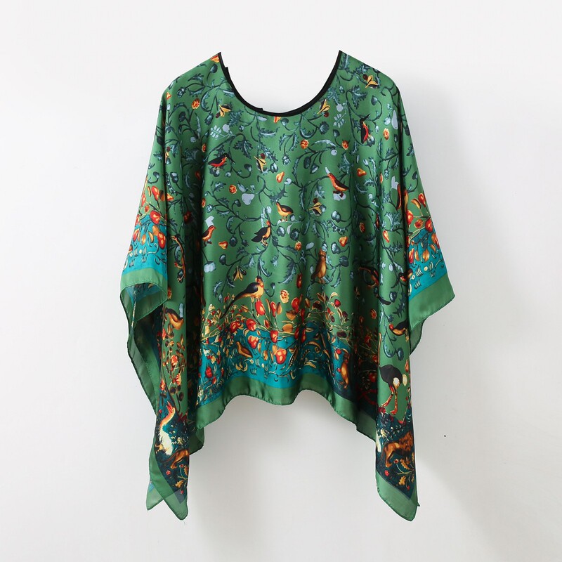 Amazon New Sunscreen Scarf Women's High-end Summer Thin All-match Printed Pullover Shawl Scarf Beach Towel Amazon New Sunscreen Scarf Women's High-end Summer Thin All-match Printed Pullover Shawl Scarf Beach Towel