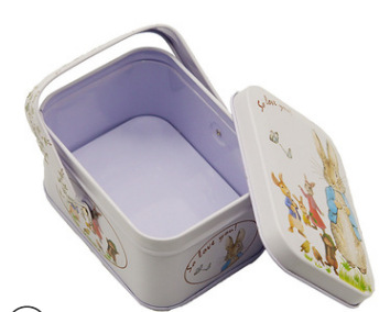 厂家日本小手挽铁盒方形礼品饰品 创意巧克力食谱收纳铁盒