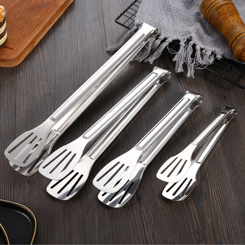 Pinzas para Alimentos y Barbacoa de Acero Inoxidable, Antióxido y Antipolvo, para Cocina