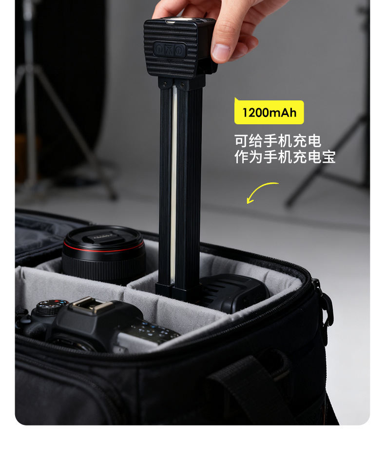 Cross-Border Multifunctional Rechargeable Cob Work Light Led Inspection Light Foldable Car Magnetic Flashlight Repair Tent Light