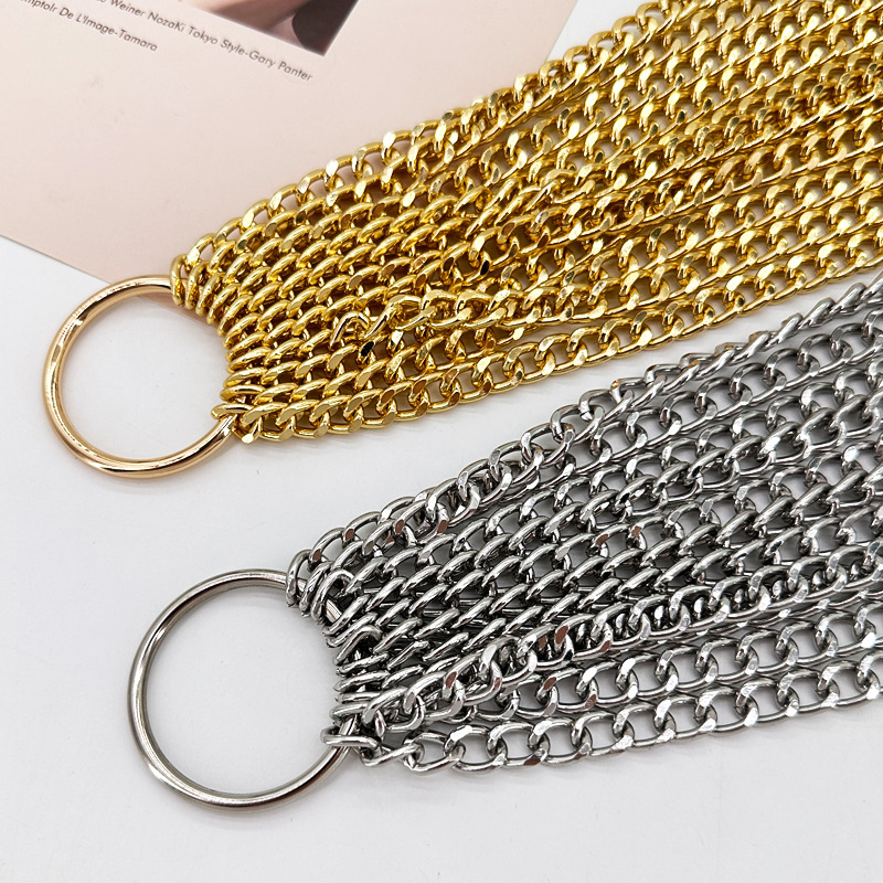 Sweet Solid Color Alloy Chain Women's Waist Chain 1 Piece display picture 5