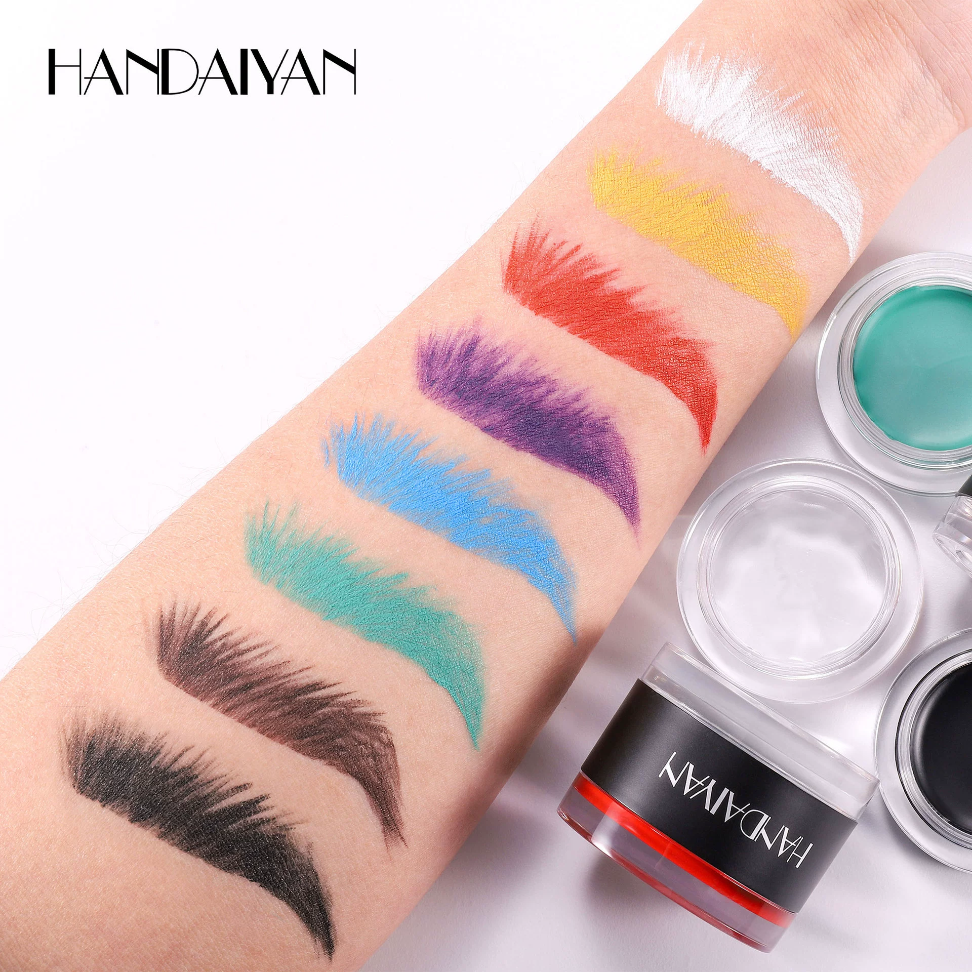 (Cross-border trading), waterproof eyebrow dye, new collection, 2 in 1, 8 colors