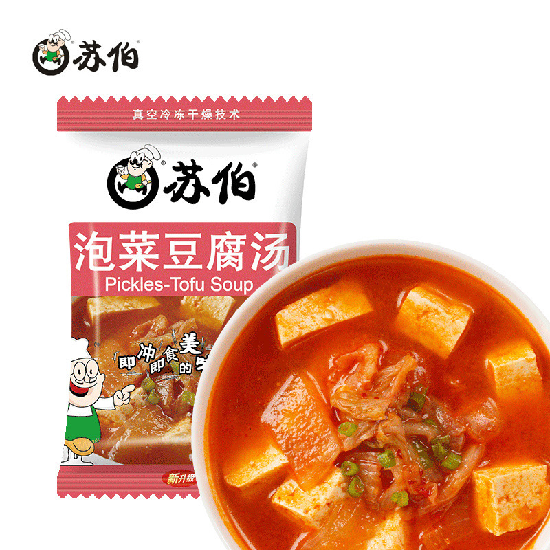 SuBo soup kimchi tofu soup 6g instant soup instant vegetables instant soup instant instant soup instant soup instant soup instant soup
