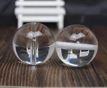 廠家直銷K9打孔水晶玻璃球 家具樓梯裝璜裝飾配件 帶孔水晶珠子