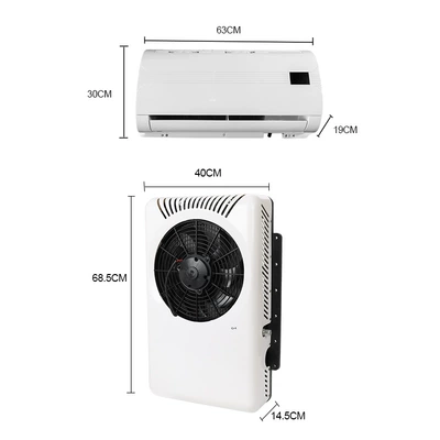 parking car air conditioner, Automotive air conditioning - 24v-new-vertical-unit-with-long-swing-air-unit-red