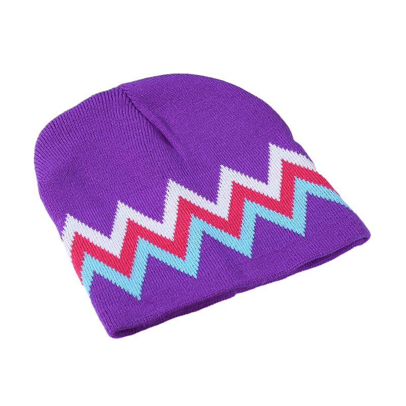 Shunzun sombrero corto de punto jacquard sombrero invierno cálido sombrero de lana sombrero de Jersey para fotos y muestras al por mayor