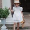 Dress girl's, comfortable white skirt, Birthday gift, puff sleeves, french style