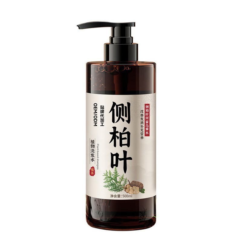 He Shou Wu Ce Bai Ye Herbal Shampoo 500ml Scalp Care Oil Control Hair Cleanser for Men and Women quality and texture