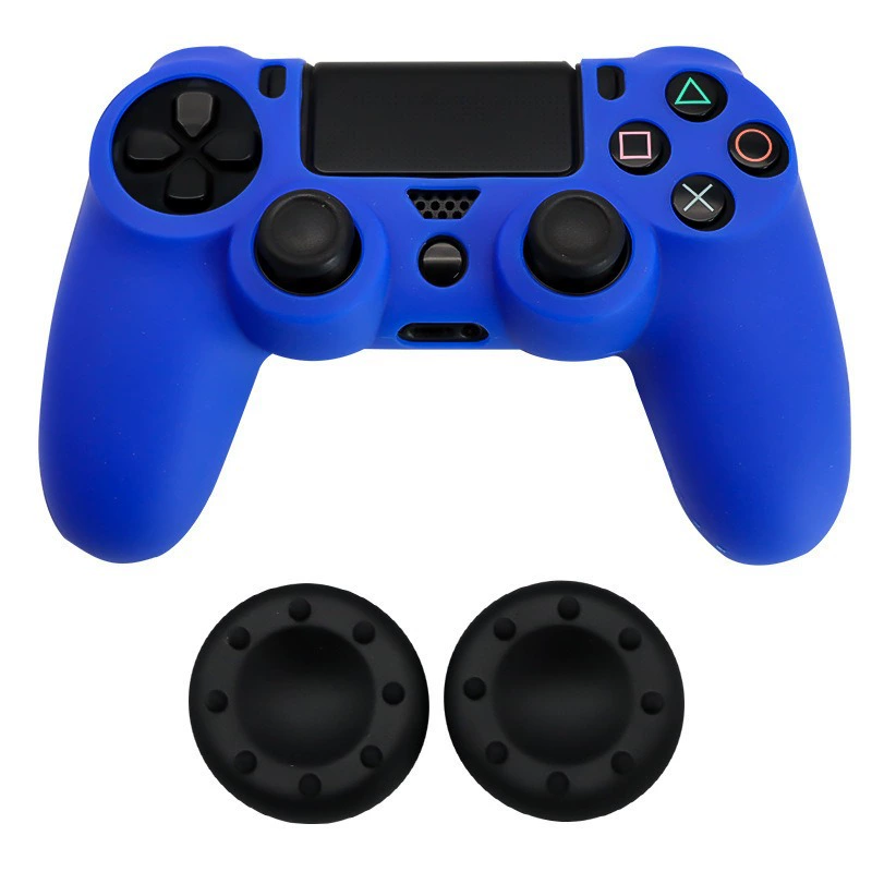 Защитный силиконовый чехол для геймпада PS4 Slim/Pro с двумя 8-точечными колпачками