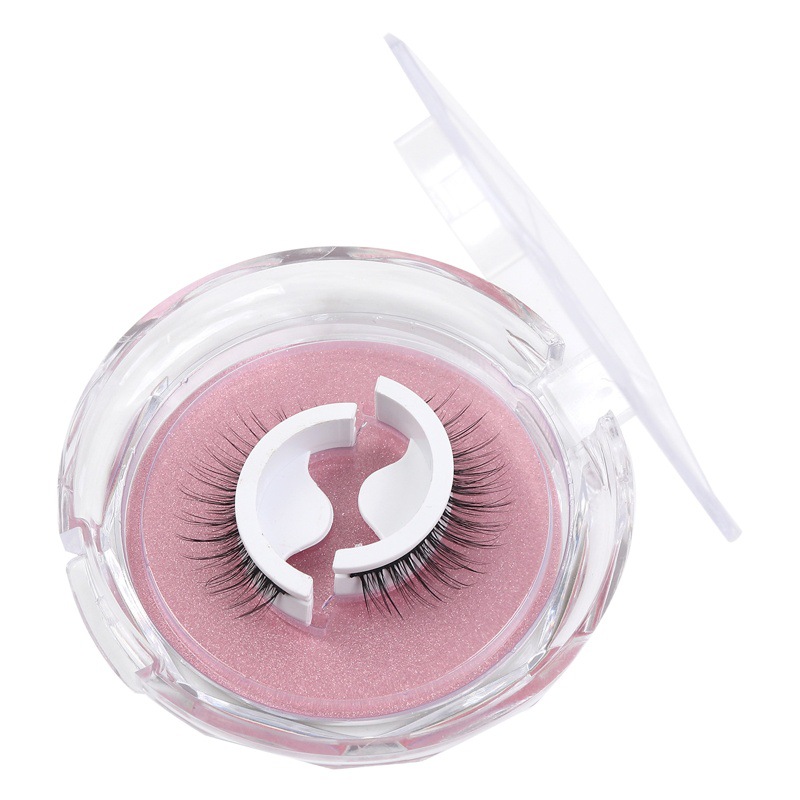 M nuevo producto transfronterizo pestañas postizas autoadhesivas naturales tiras dobles reutilizables pestañas de una pieza al por mayor de fábrica