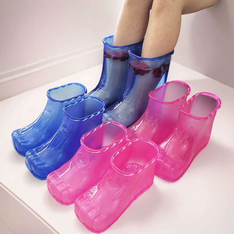 Трансграничная оптовая доставка та же ванна для ног Бытовая водосберегающая пластиковая ванночка для ног носимая обувь для ванны