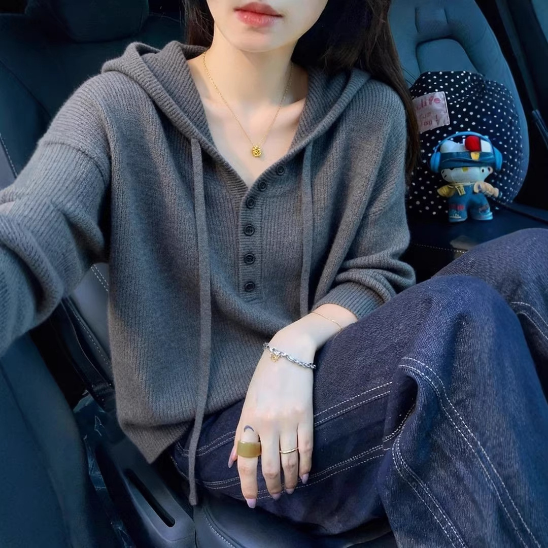 Korean-Style High-Neck Lazy Style Pullover Knit Sweater Autumn/Winter 2026 New Style Waist-Cinching Warm Slimming Base Top Nis