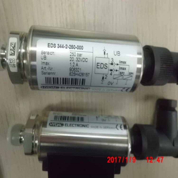 液压 德国HYDAC/贺德克 EDS344-2-100-000 继电器