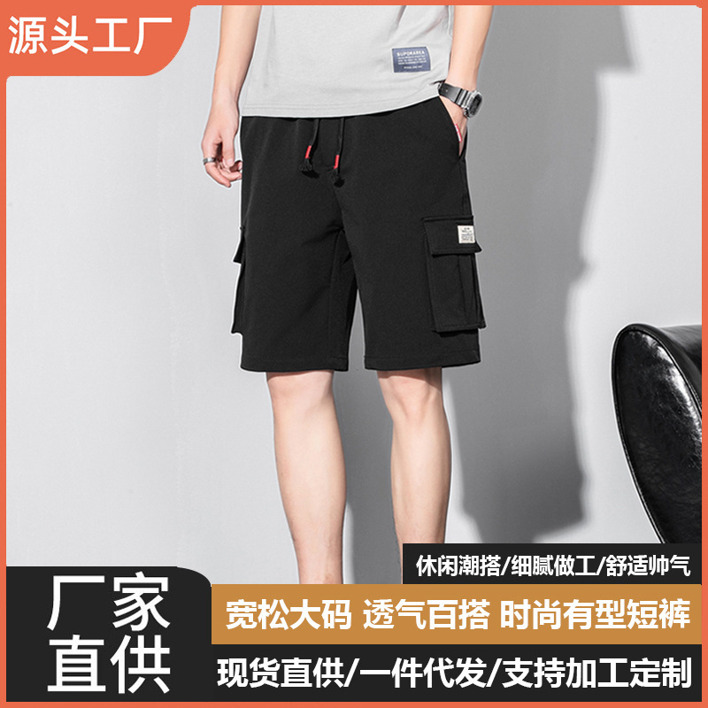 Summer New Men's Korean-Style Workwear Casual Sports Shorts Trendy Influencer Picks Couple's Thin Plus-Size Pants