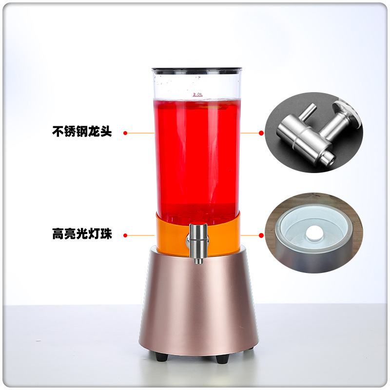 Xinyuan Cannon de cerveza de barril con grifo Contenedor de barril de Cola de 3L Cannon de barril luminoso Barra de barril de cerveza de red de 3 litros dedicado