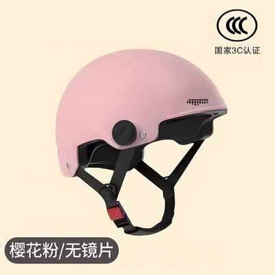 and women, summer retro half helmet, Motosiklet kaskı (dəbilqə) - pink-without-lenses
