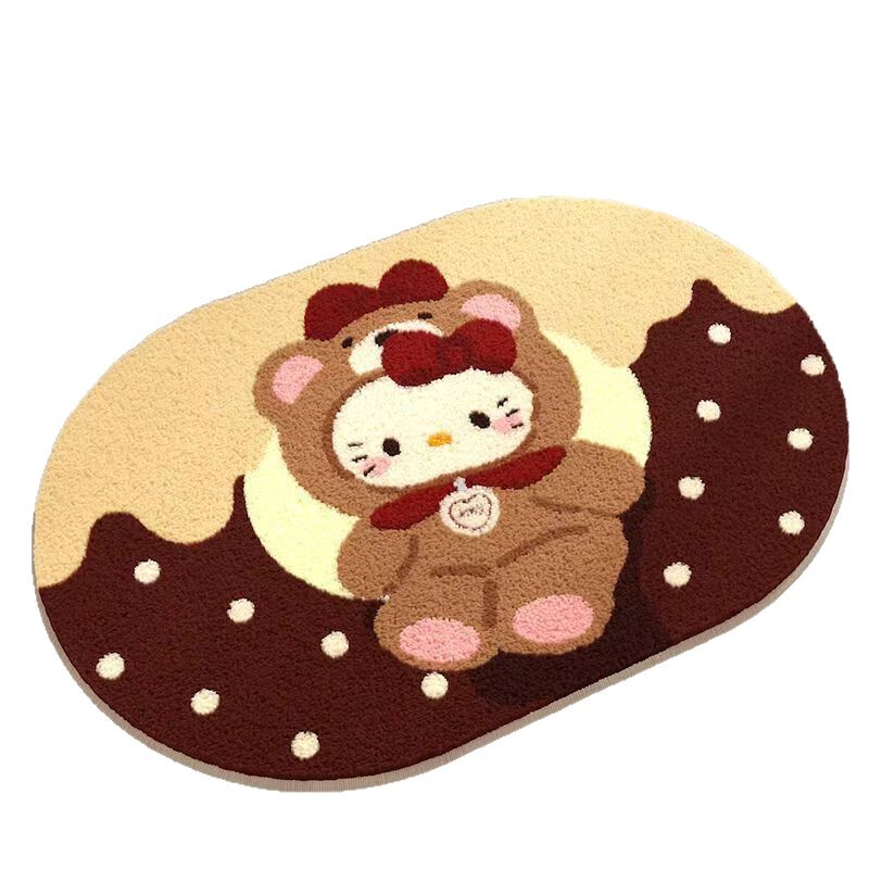 hellokitty凯蒂猫浴室地垫可爱卡通少女卧室装饰地垫隔凉脚垫代发|undefined