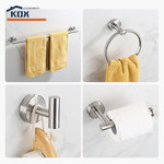 跨境毛巾架不锈钢五金挂件 毛巾杆浴室衣钩纸巾架毛巾环卫浴套装