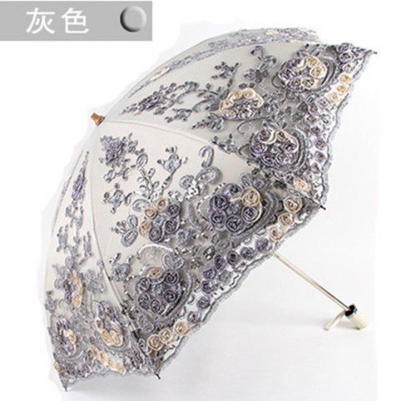 二つ折りグレー