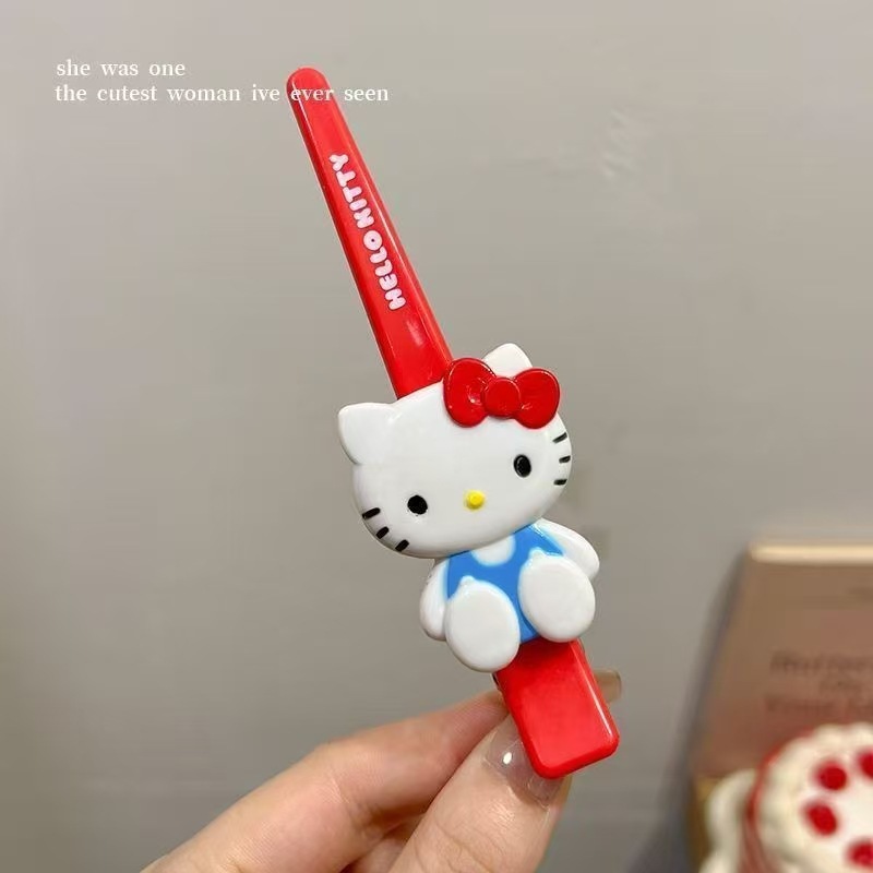 Hellow Kitty clip de cabello clip de trinidad clip de chicas clip de borde grande clip de frangeo dibujos animados lindo